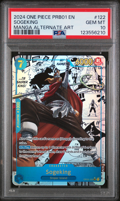 PSA 10 SOGEKING MANGA ALTERNATE ART
