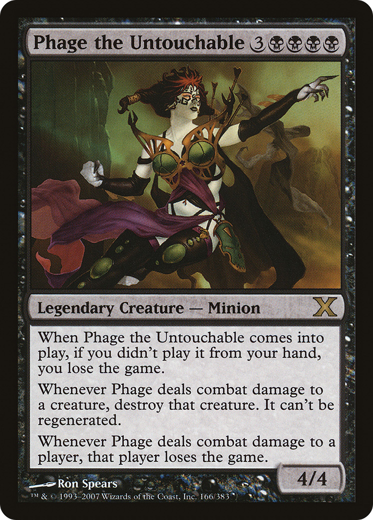 Phage the Untouchable (10E-166) - Tenth Edition Foil