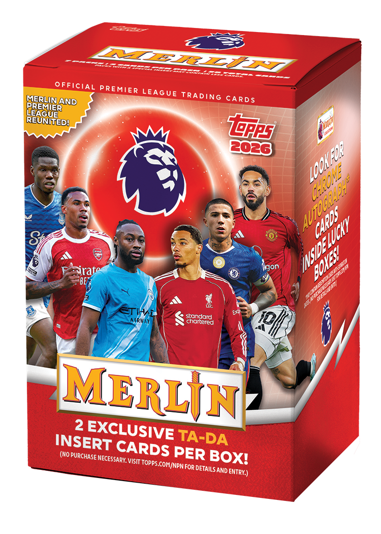 2026 Topps Merlin Premier League Soccer Blaster Box