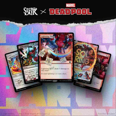 Secret Lair Drop Series - Secret Lair x Marvel's Deadpool: I Fixed It (You’re Welcome) Pool Party Edition - Pool Party Foil Edition