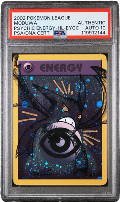PSA AUTO 10 MODUWA CROBAT PSYCHIC ENERGY-HOLO