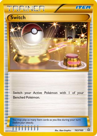Switch (Secret Rare) (163/160) - XY  Primal Clash Holofoil