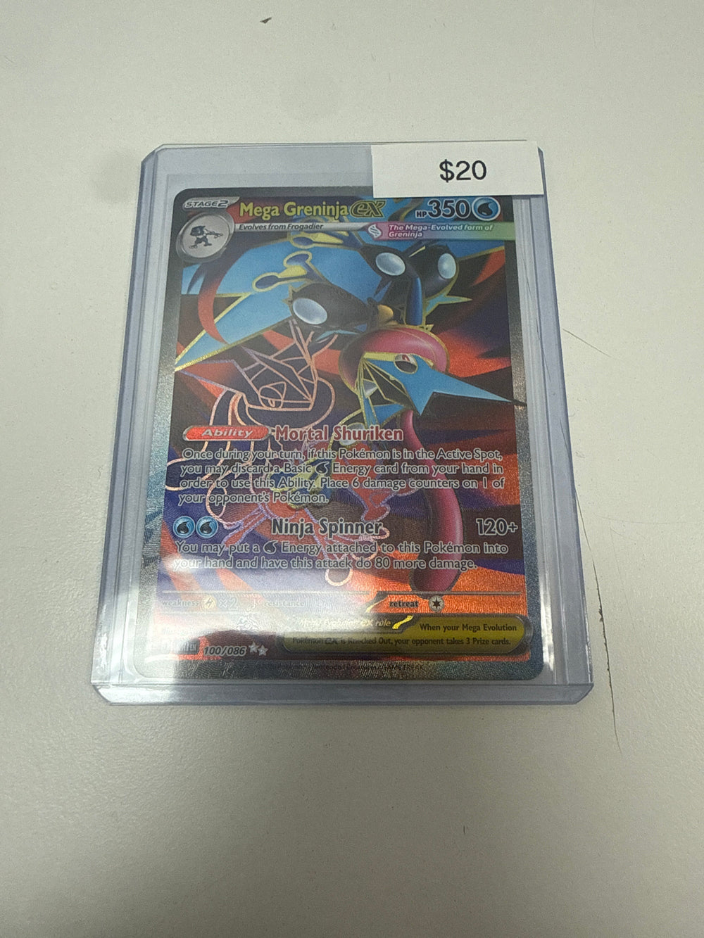 Pokemon Mega Greninja Ex #100/086