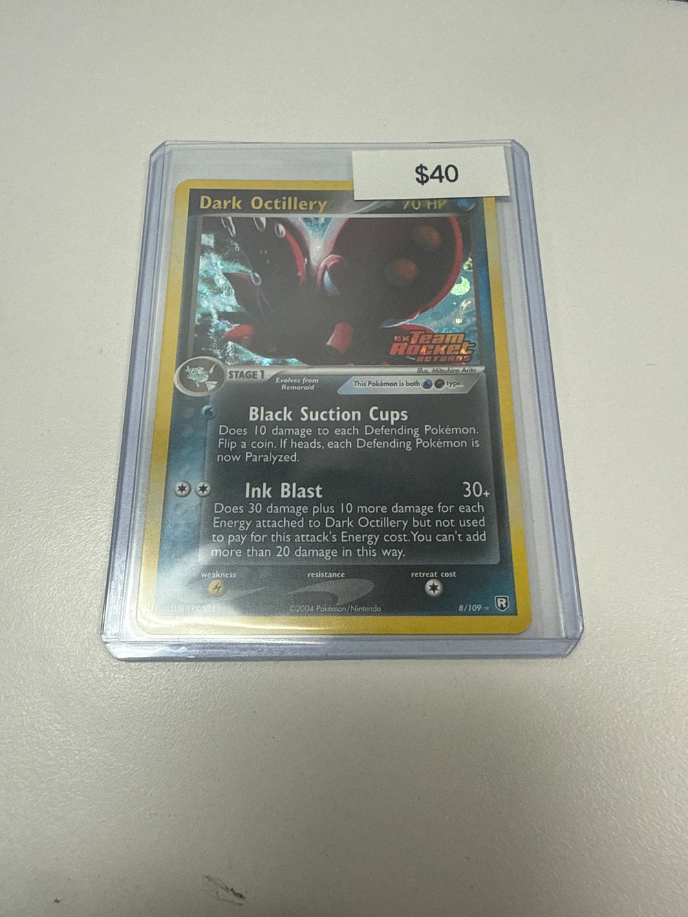 Pokemon Dark Octillery Stamped #8/109