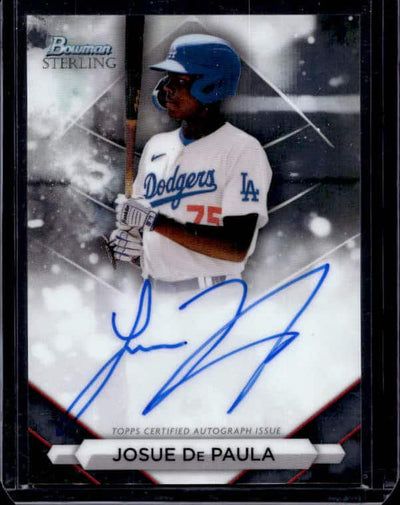 2023 Bowman Sterling Josue De Paula #PA-JD Autograph