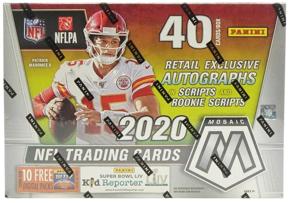 2020 Panini Mosaic Football Mega Box (Reactive Green Parallels!)