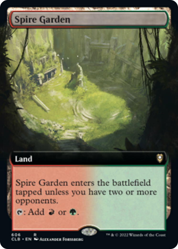 Spire Garden (CLB-606) - Commander Legends: Battle for Baldur's Gate: (Extended Art) Foil