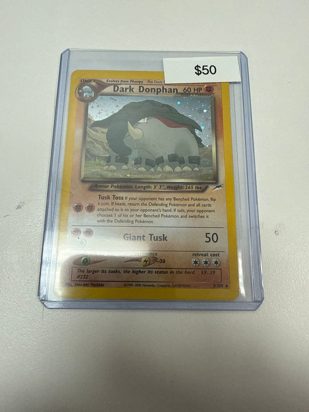 Pokemon Dark Donphan Holo #3/105