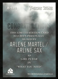 Arlene Martel as Girl in Bar Twilight Zone Auto Autograph #A-119