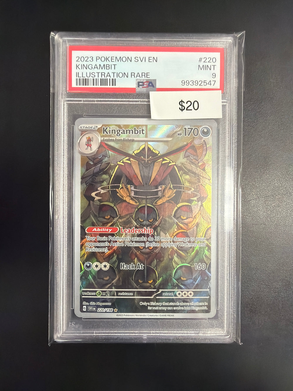 Pokemon Kingambit #220 PSA 9