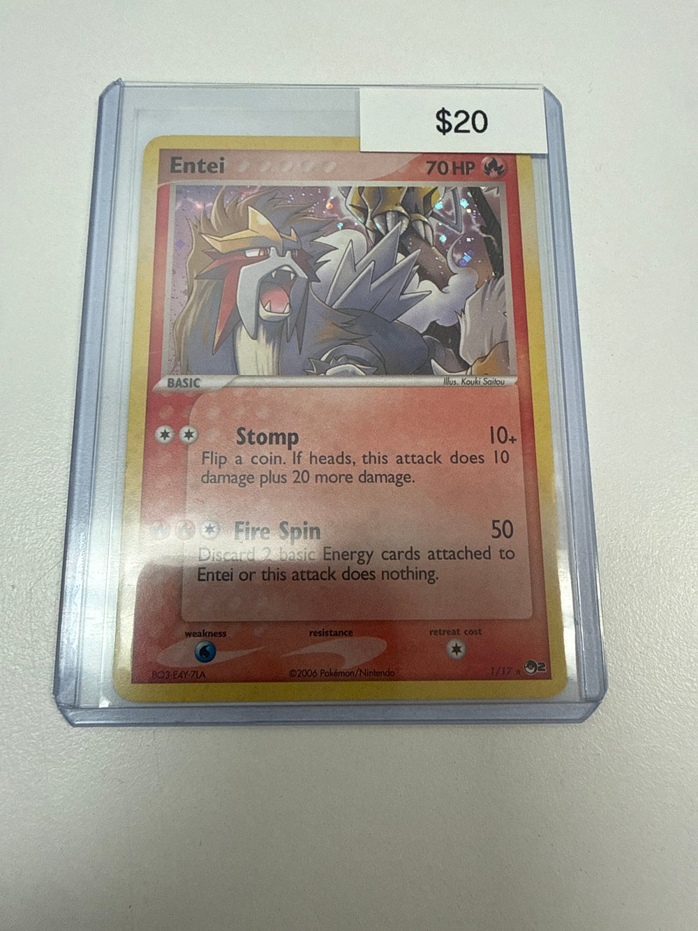 Pokemon Entei Pop Series Holo #1/17