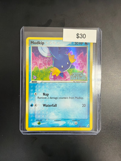 Pokemon Mudkip Crystal Gyardians Rev. Holo 58/100