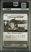 Brock Faber Black White Canvas PSA 10 RC Young Guns 2023-24 UD