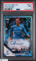 Cole Palmer PSA 9 RC Auto Rookie 2021-22 Topps UEFA Champions League Autograph