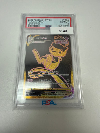 Pokémon Mew Vmax Secret #tg30/tg30 PSA 10