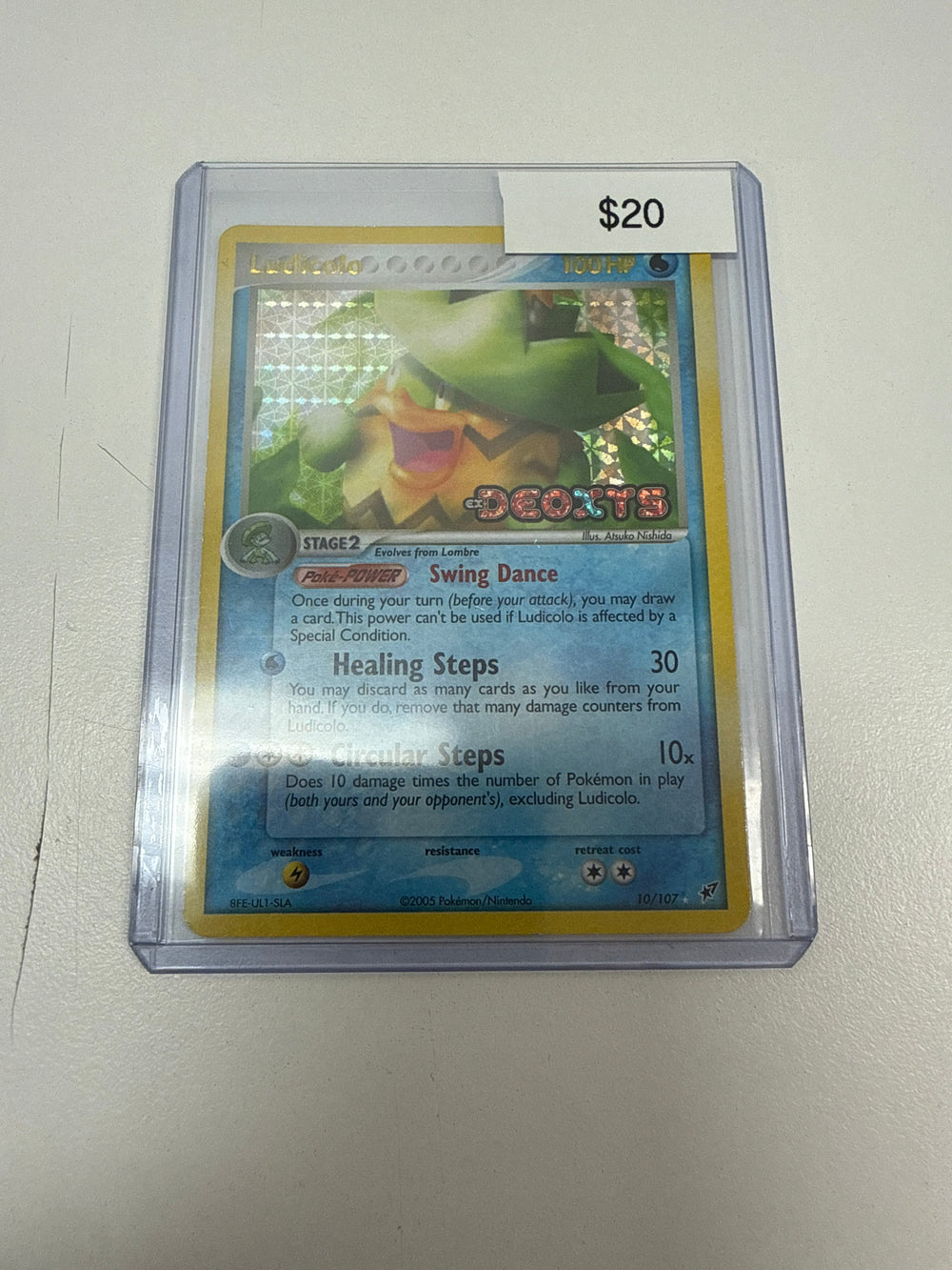 Pokemon Ludicolo Deoxys Stamped #10/107