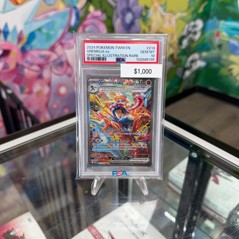 Pokemon Twilight Masquerade Greninja EX #214 PSA 10