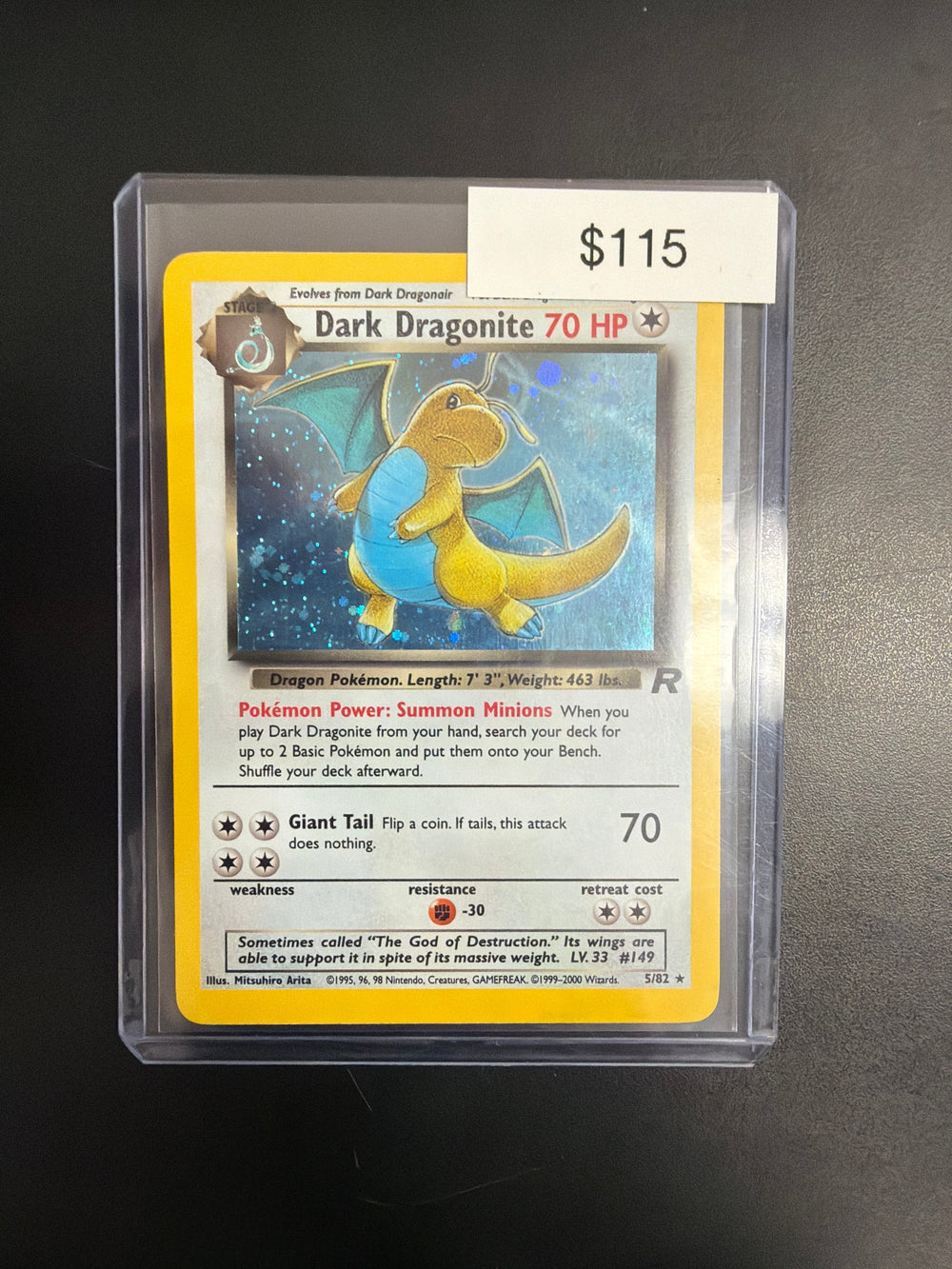 Pokemon Team Rocket Dragonite 5/82 LP