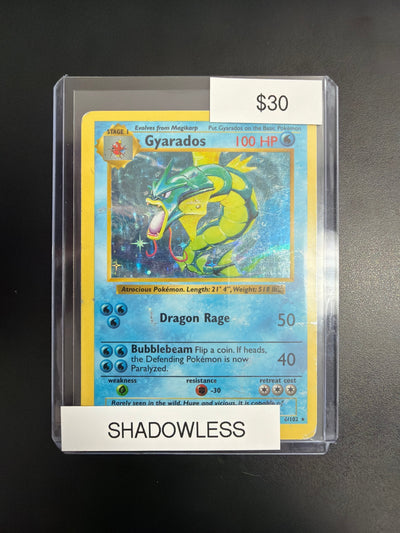 Pokemon Gyarados Base Set Shadowless #6/102 HP