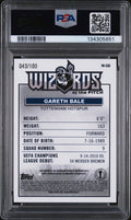 Gareth Bale Autograph PSA 10 2020-21 Topps Merlin Chrome Wizards Of The Pitch