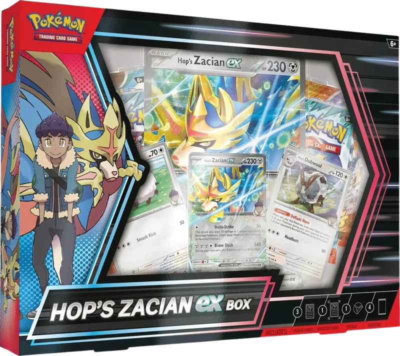 Pokémon TCG: Hop's Zacian ex Box