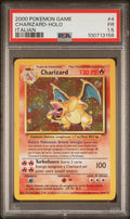 2000 POKEMON GAME #4 CHARIZARD-HOLO ITALIAN PSA 1.5