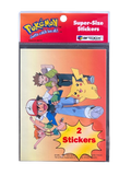 1998 Pokemon Artbox Ash Super Size 2 Stickers : Charizard, Beedrill and Raticate