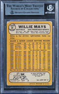 Giants Willie Mays Authentic Signed 1968 Topps #50 Card Autographed BAS Slabbed