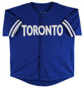 Vladimir Guerrero Jr. Authentic Signed Blue Pro Style Jersey BAS Witnessed