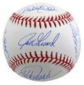 2009 Yankees (9) Jeter Rivera Posada Signed 2009 WS Logo Oml Baseball Steiner 1