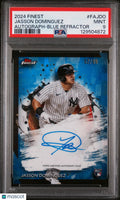 Jasson Dominguez Blue Refractor /99 PSA 9 2024 Topps Finest Finest Autographs RC