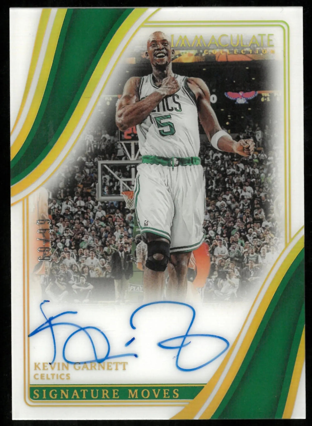 Kevin Garnett Auto /99 Immaculate Panini 2022-23 Signature Moves
