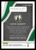 Kevin Garnett Auto /99 Immaculate Panini 2022-23 Signature Moves