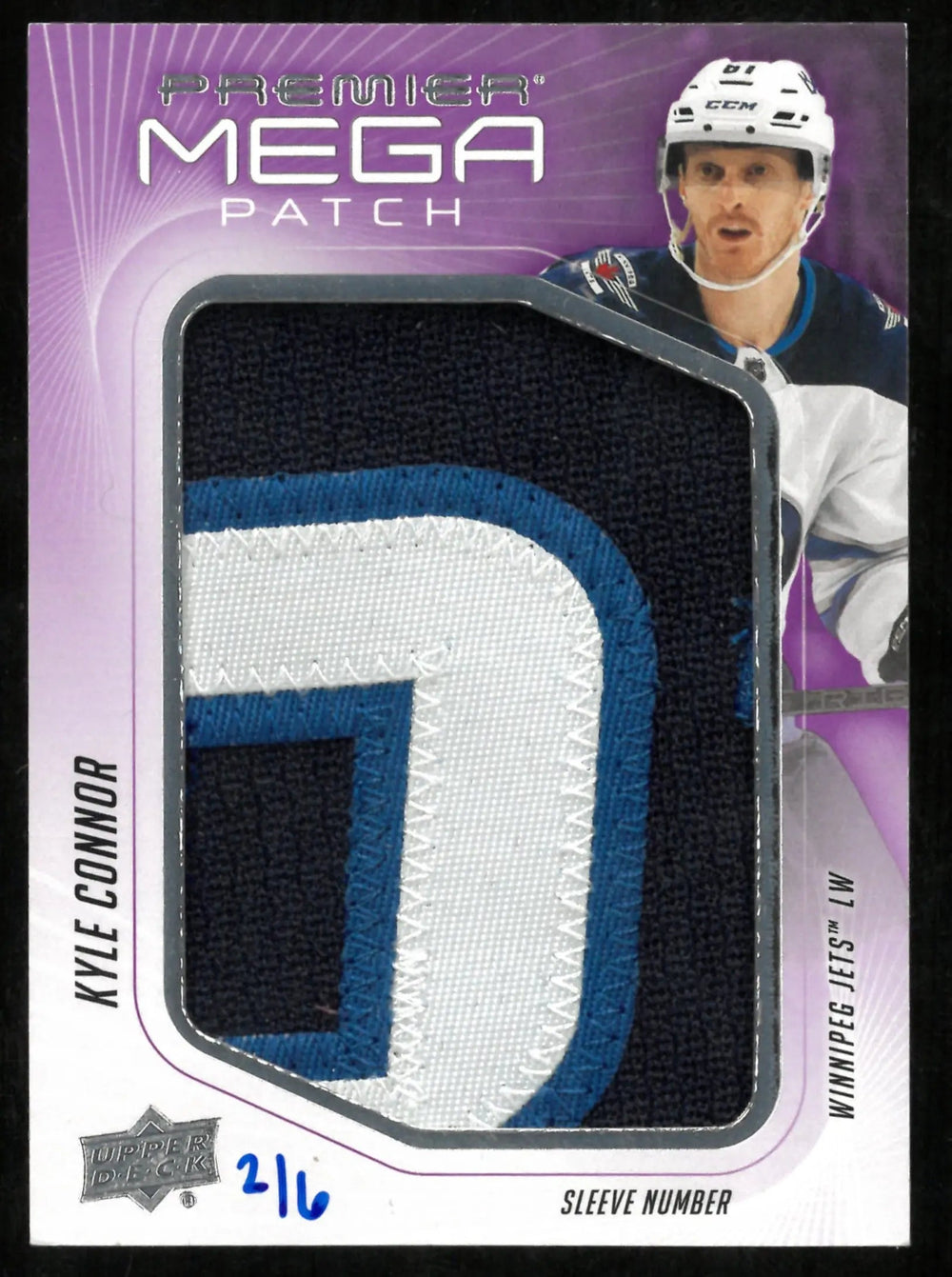 Kyle Connor /6 Mega Patch 2024-25 UD Premier Jets