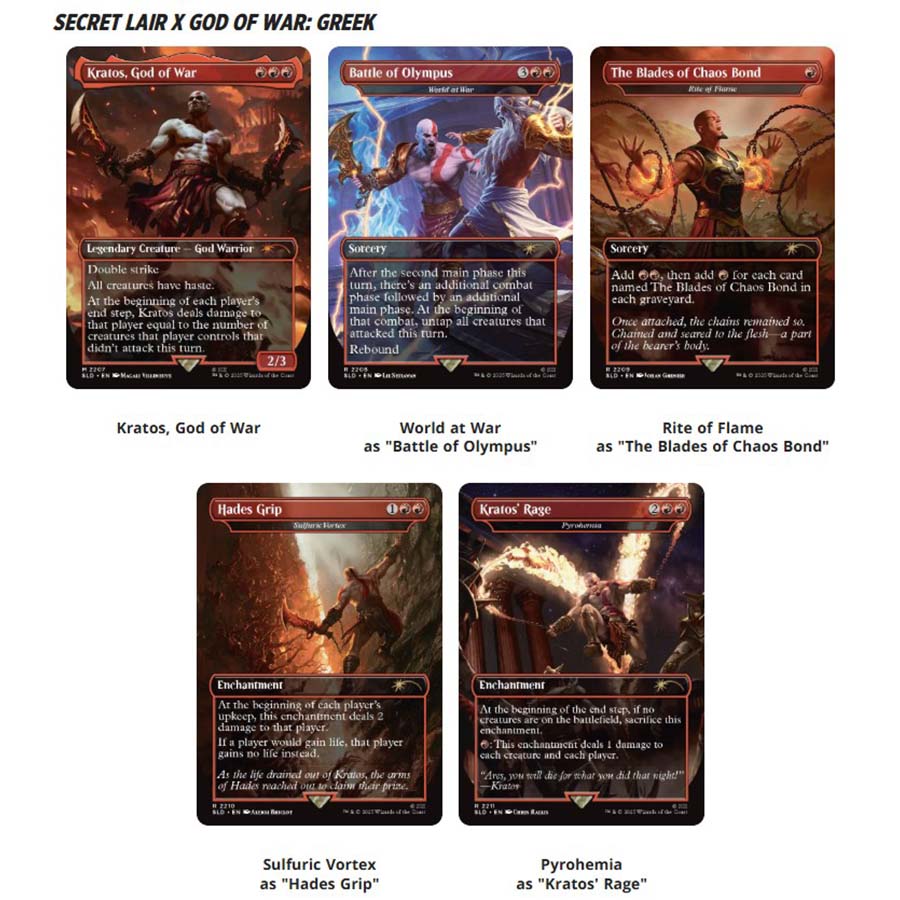 Magic: The Gathering - Secret Lair Drop - God of War - Greek (Non-Foil)