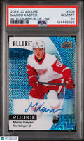 Marco Kasper PSA 10 Blue Line Auto /35 RC Rookie 2023-24 UD
