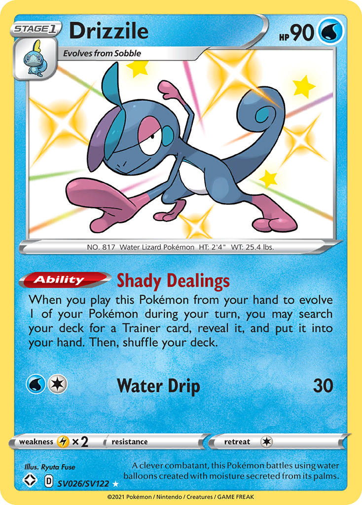 Drizzile Sv026 122 Shiny Vault Holofoil