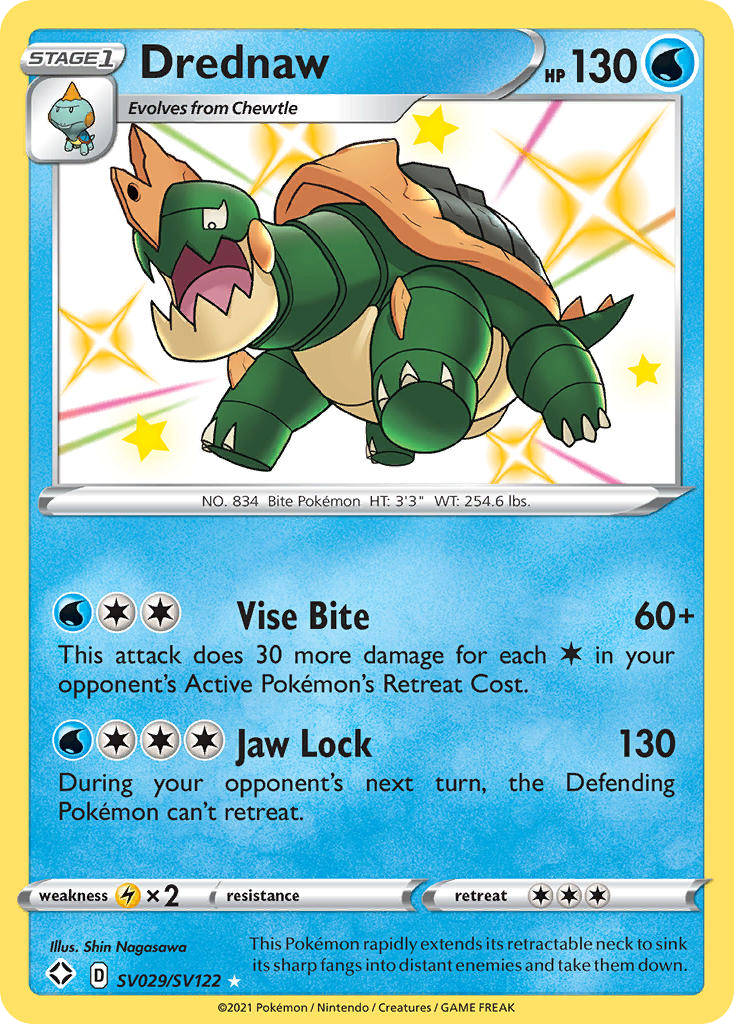 Drednaw Sv029 122 Shiny Vault Holofoil