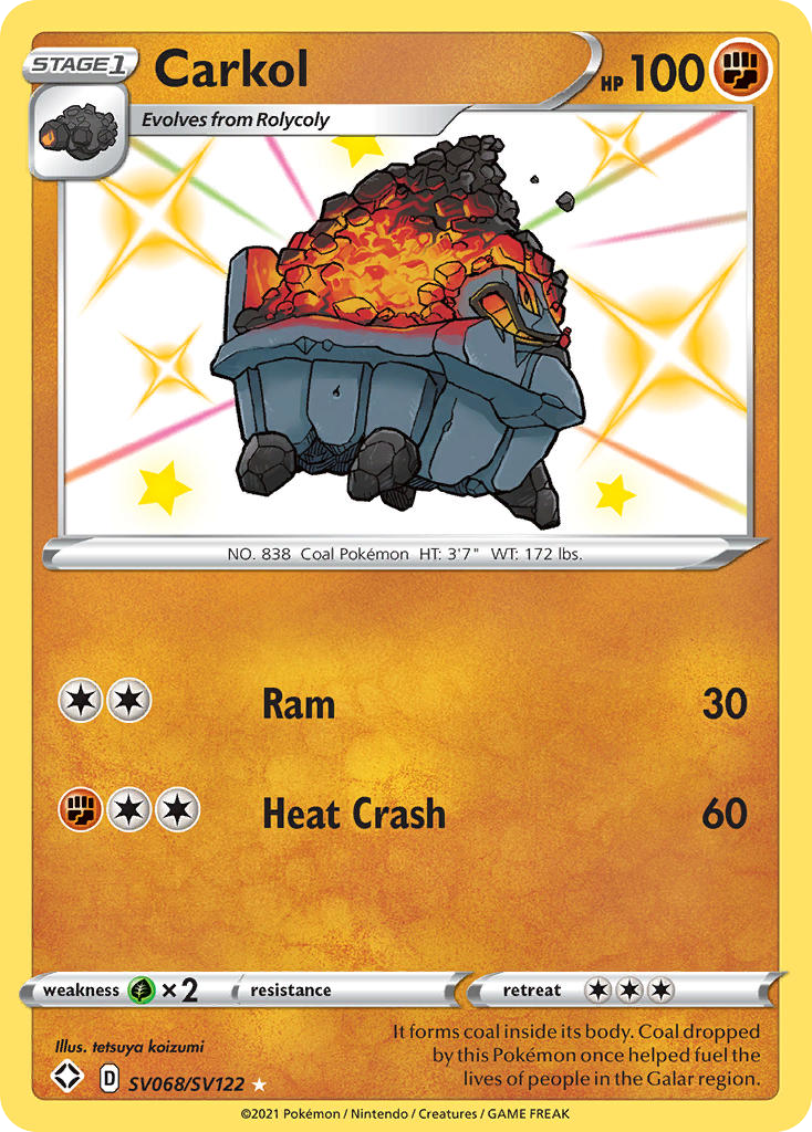 Carkol Sv068 122 Shiny Vault Holofoil