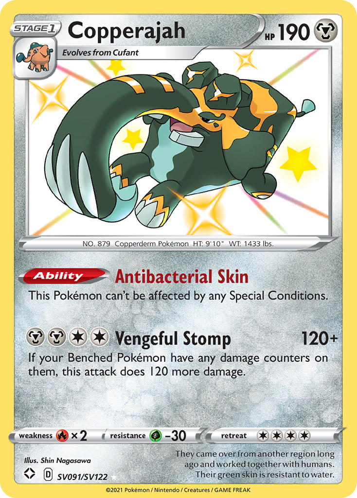 Copperajah Sv091 122 Shiny Vault Holofoil