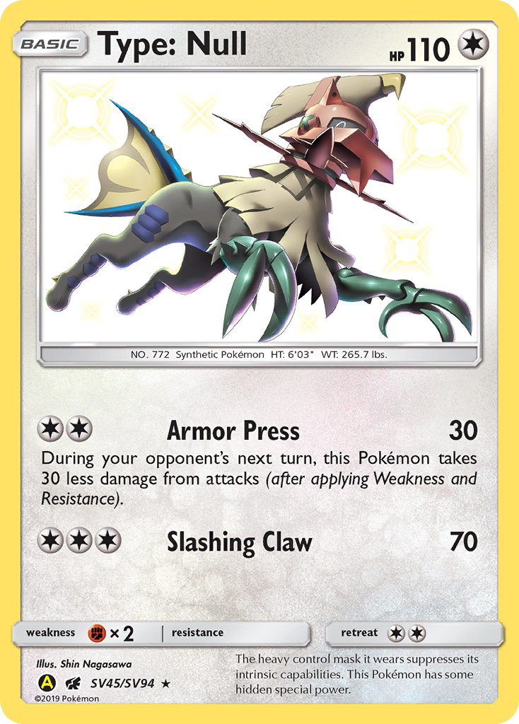 Type Null Sv45 94 Shiny Vault Holofoil