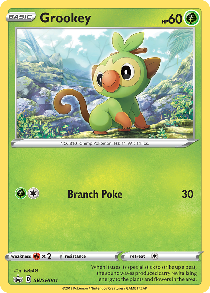 Grookey Swsh001 298 Swsh Black Star Promos Holofoil