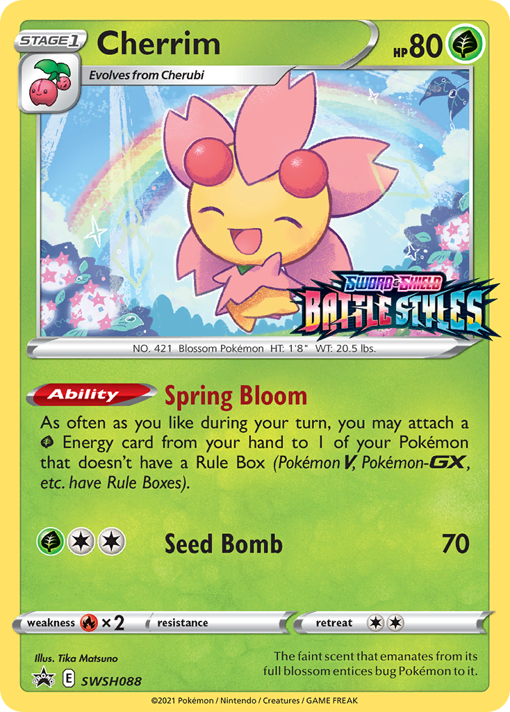 Cherrim Swsh088 298 Swsh Black Star Promos Holofoil