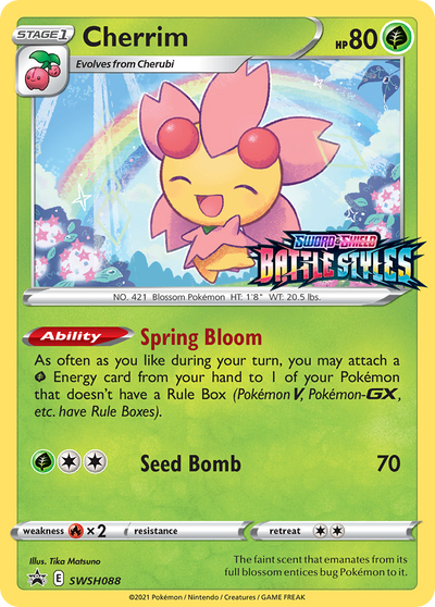 Cherrim Swsh088 298 Swsh Black Star Promos Holofoil