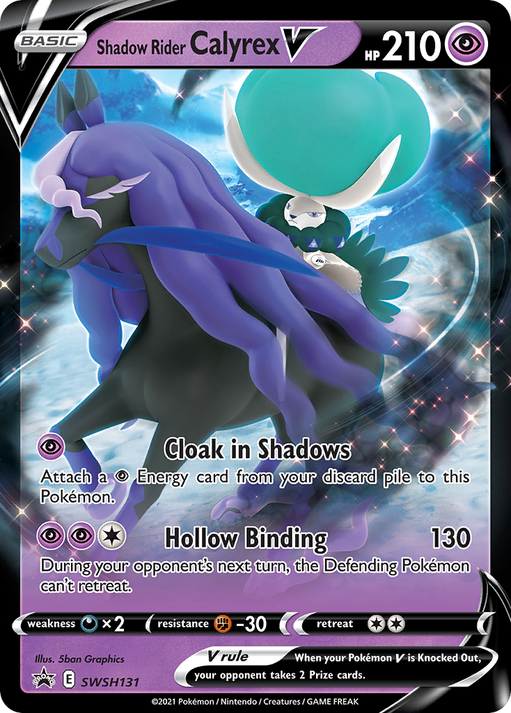 Shadow Rider Calyrex V Swsh131 298 Swsh Black Star Promos Holofoil
