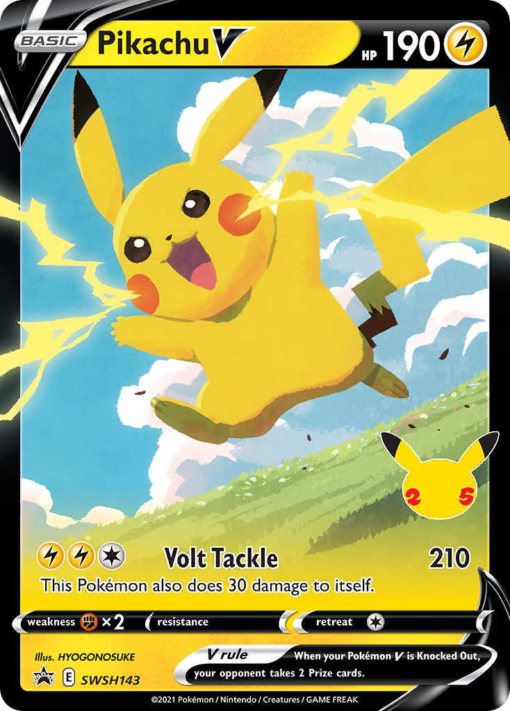 Pikachu V Swsh143 298 Swsh Black Star Promos Holofoil