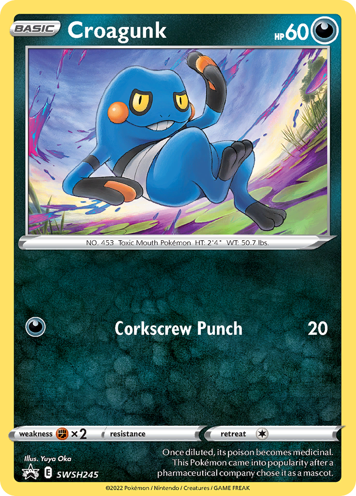 Croagunk Swsh245 298 Swsh Black Star Promos Holofoil