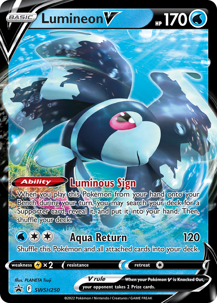 Lumineon V Swsh250 298 Swsh Black Star Promos Holofoil