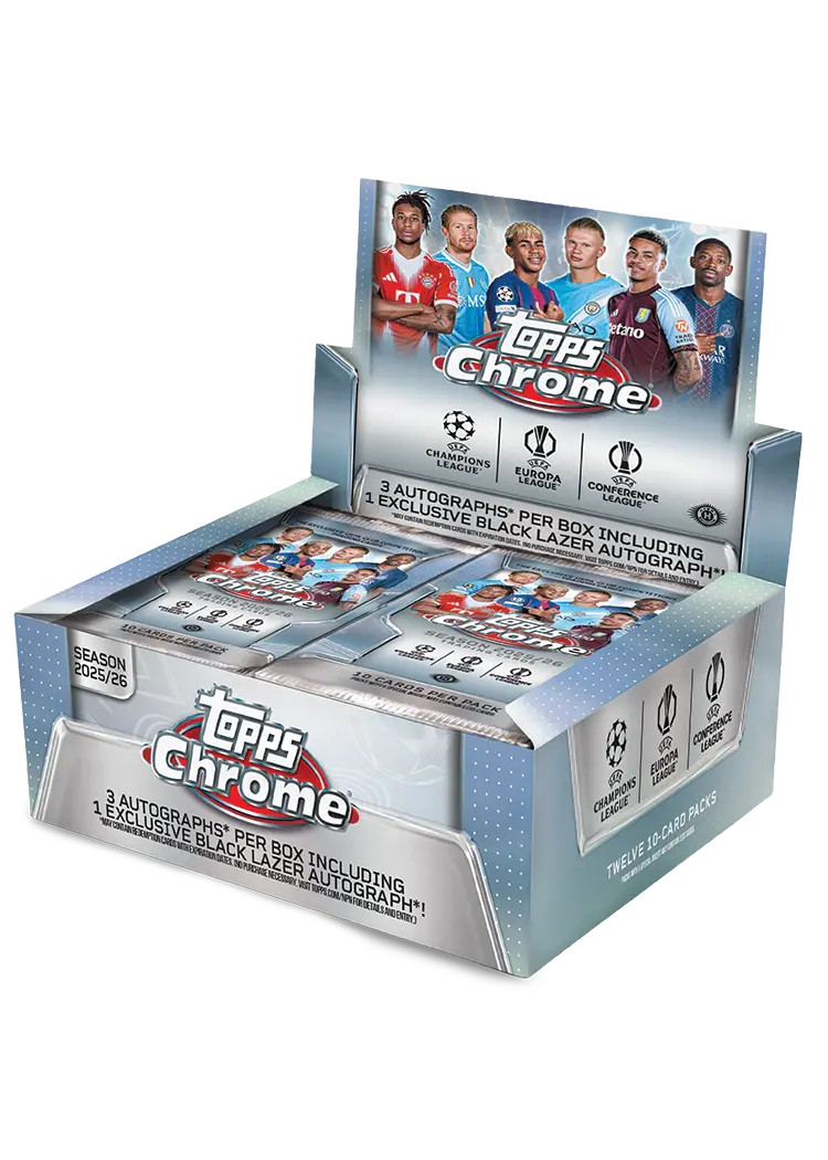 2025-26 Topps Chrome UEFA Soccer Champions League Jumbo Box