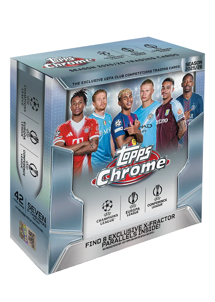 2025-26 Topps Chrome UEFA Champions League Mega Box
